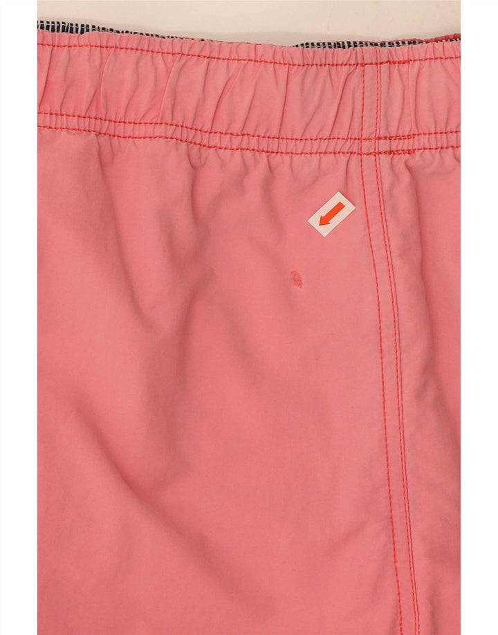 Shorts de natação masculino Tommy Hilfiger médio rosa poliéster