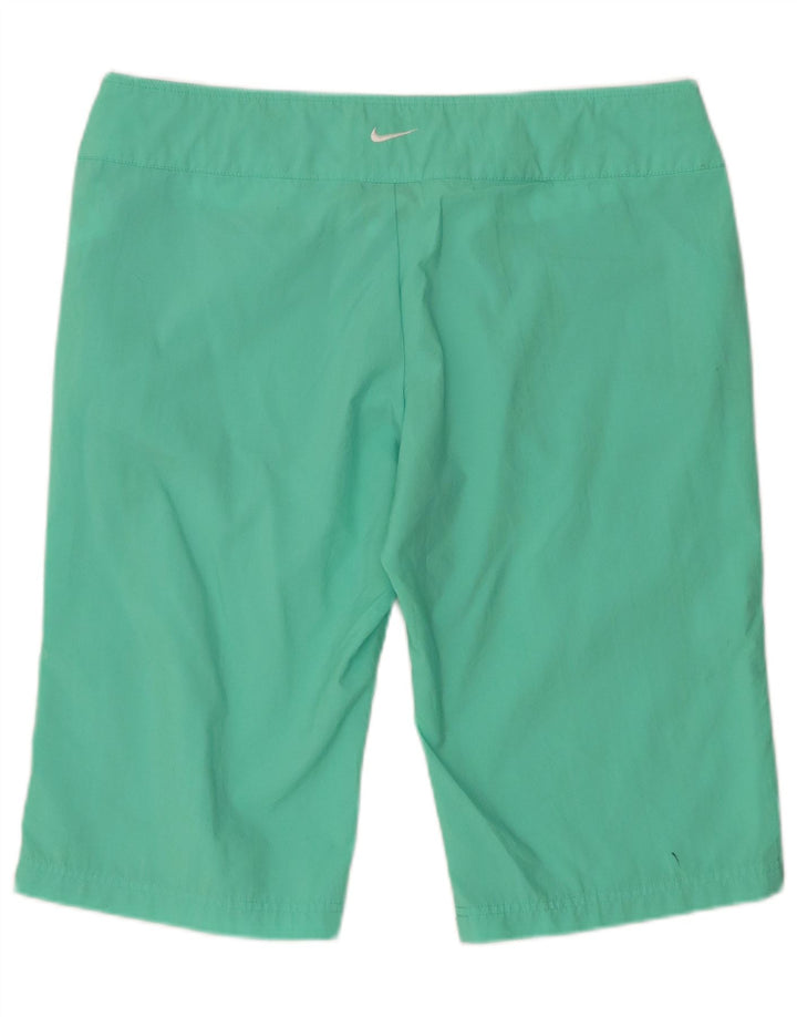 Bermuda feminina NIKE US 12/14 grande W34 turquesa poliéster