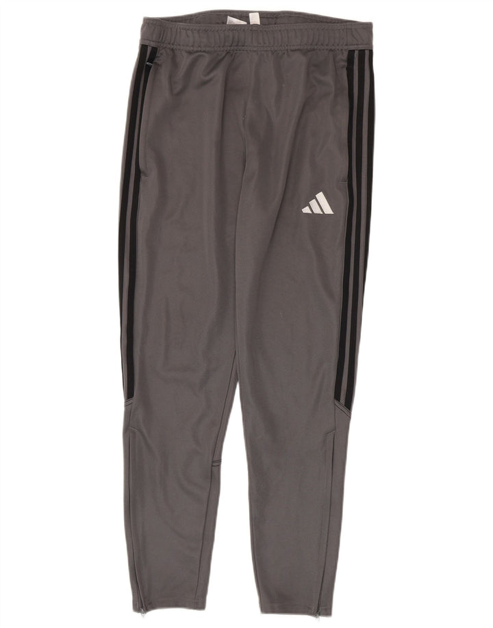 Adidas Mens Aeroready Calças de treino cinza médio poliéster