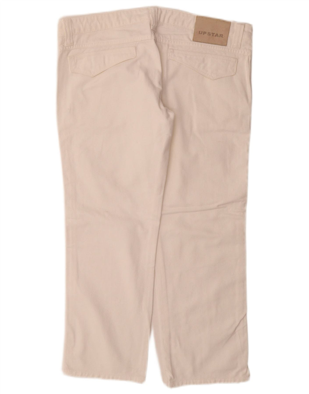 Jeans retos femininos Upstar W32 L27 algodão branco