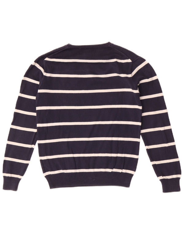 Polo Ralph Lauren Suéter feminino com decote em V 12-13 anos médio azul marinho