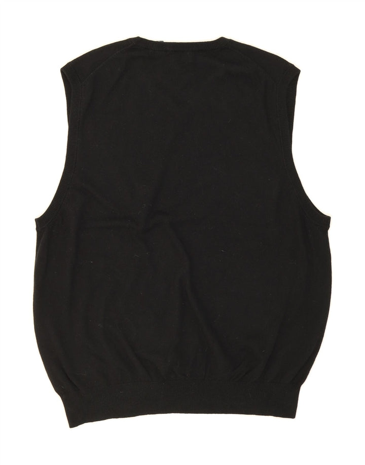 IZOD Mens Vest Tank Top XL Black Cotton Vintage Izod and Second-Hand Izod from Messina Hembry 