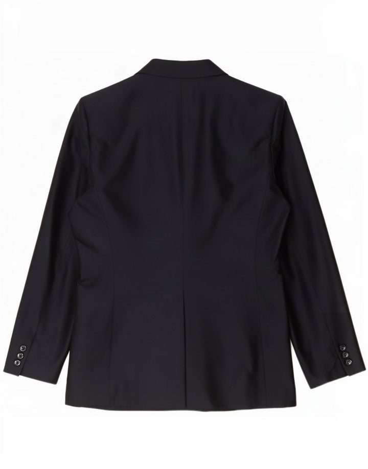 Jaqueta blazer feminina de 3 botões Marella Reino Unido 14 acetato azul marinho médio