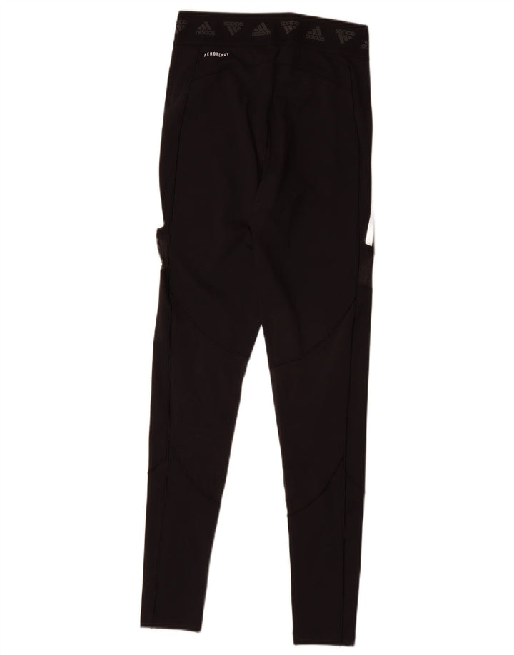 Leggings Adidas Aeroready Femininas UK 8/10 Pequenas Poliéster Preto