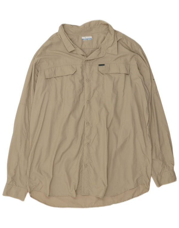 Camisa masculina Columbia 2XL cáqui