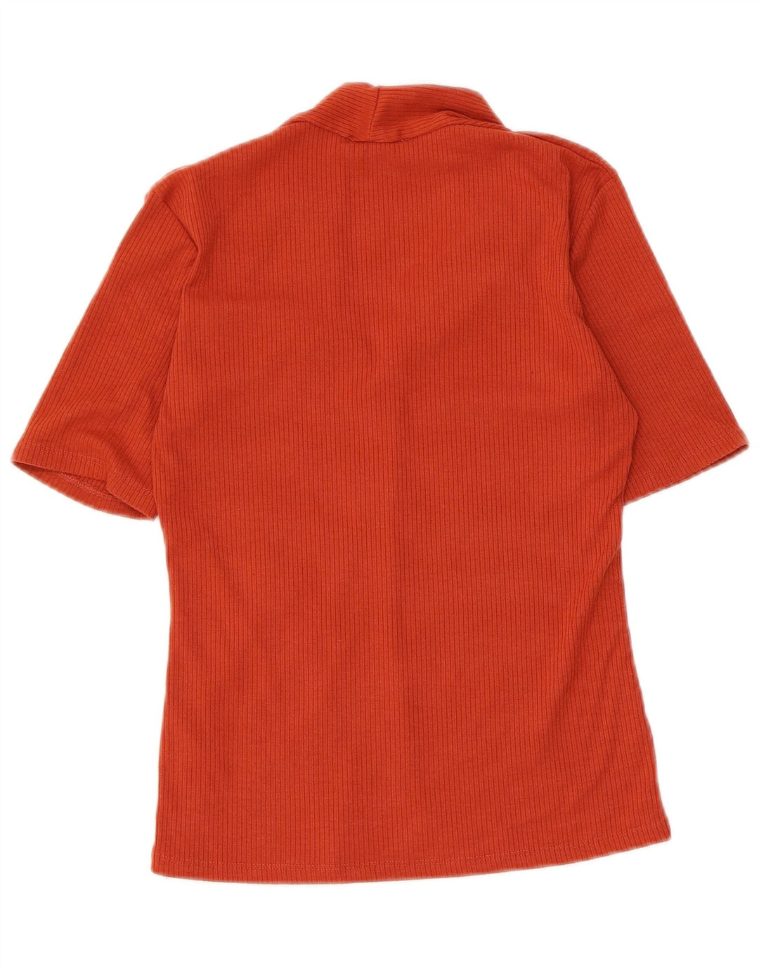 Zara Blusa Feminina Top UK 8 Pequena Laranja