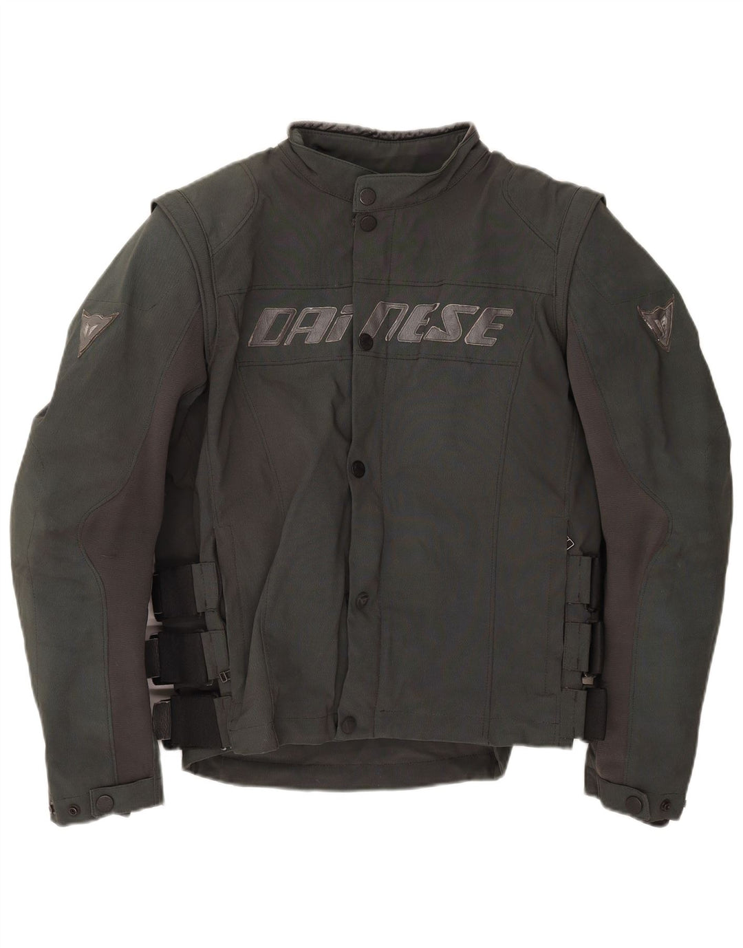 Jaqueta masculina Dainese Graphic Racer IT 52 grande bloco colorido cinza nylon