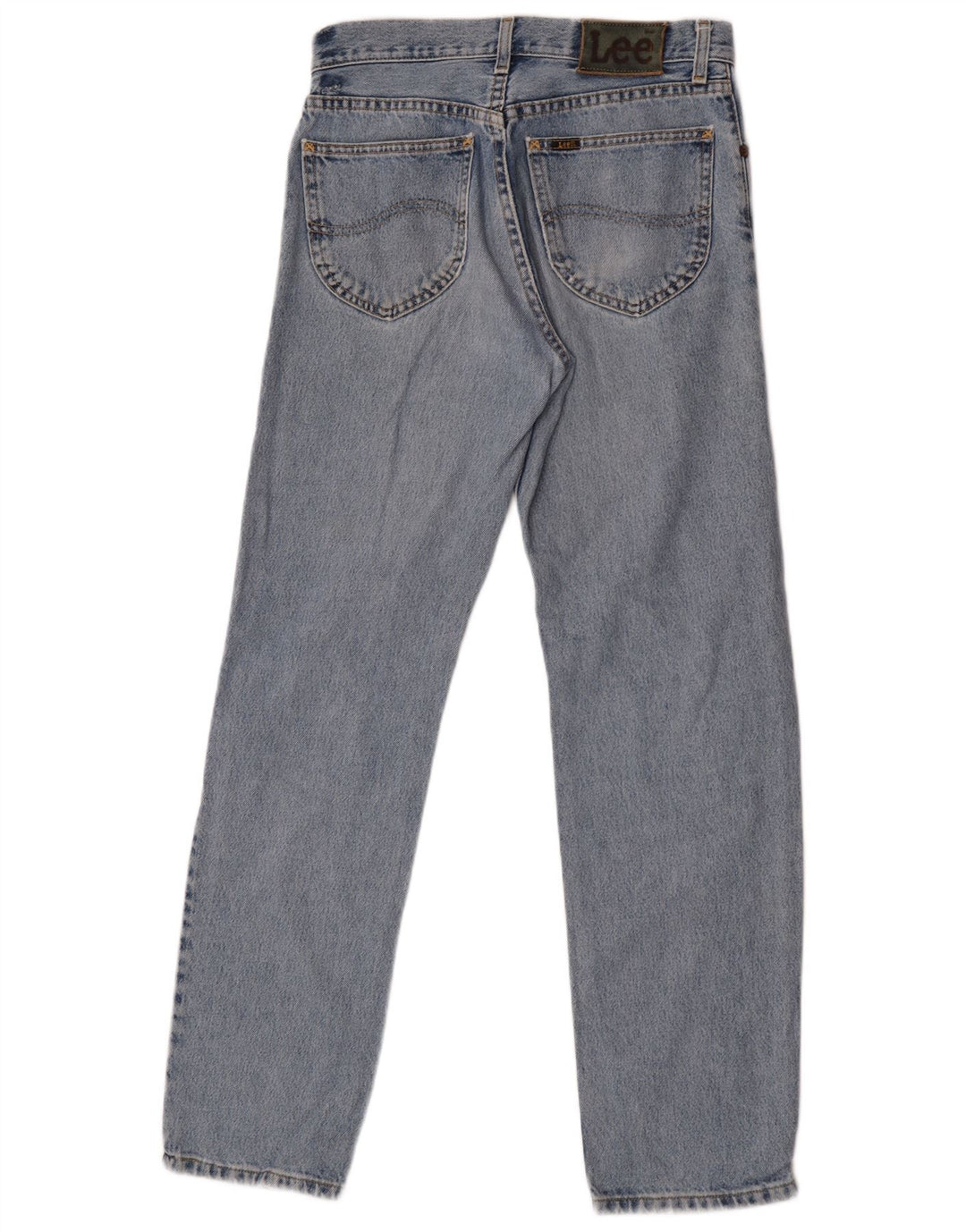 Lee Mens Brooklyn Straight Jeans W30 L32 Azul Algodão