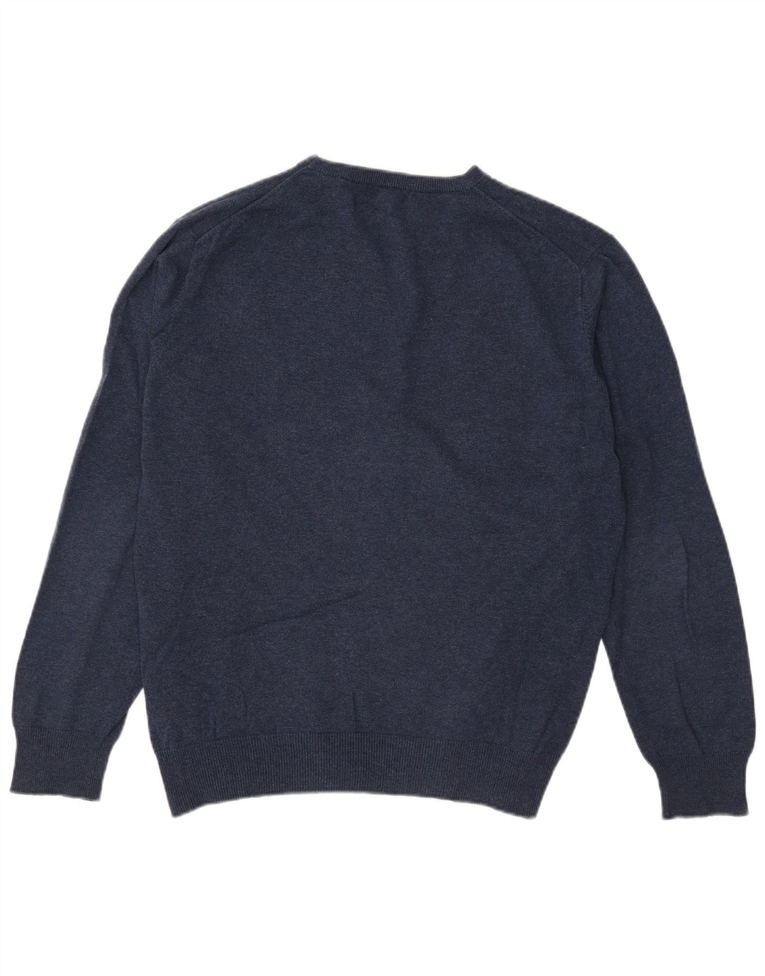 Suéter masculino Gant com gola redonda, grande algodão azul marinho