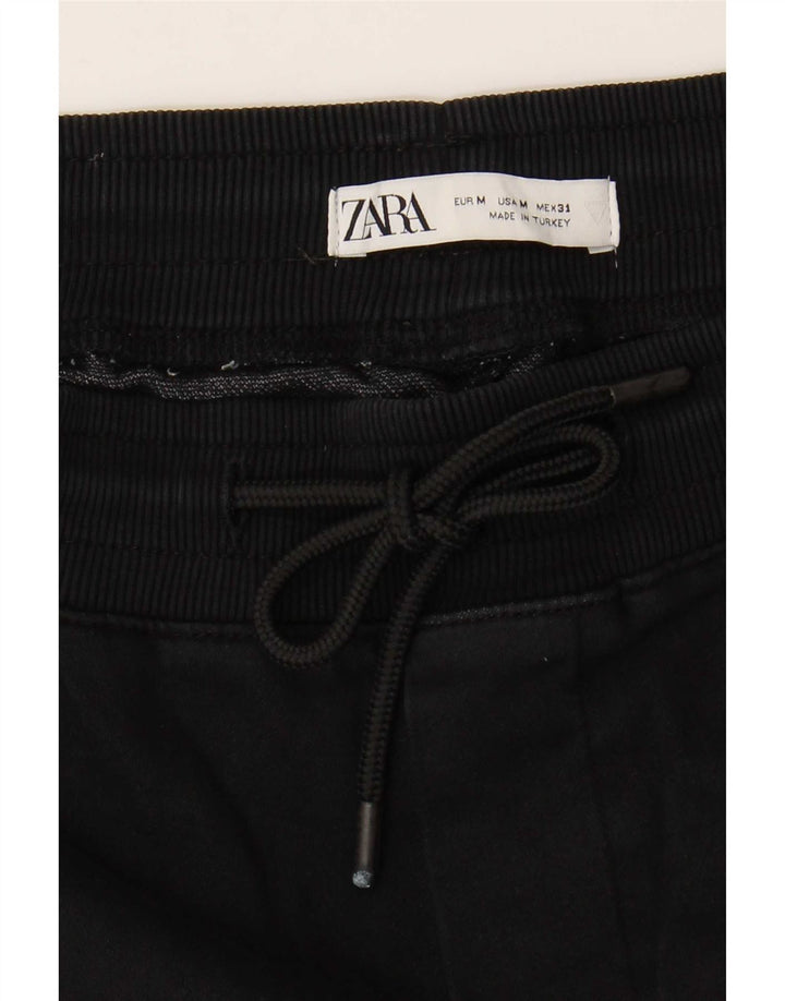 Calça jogger masculina Zara Chino médio W31 L26 preta