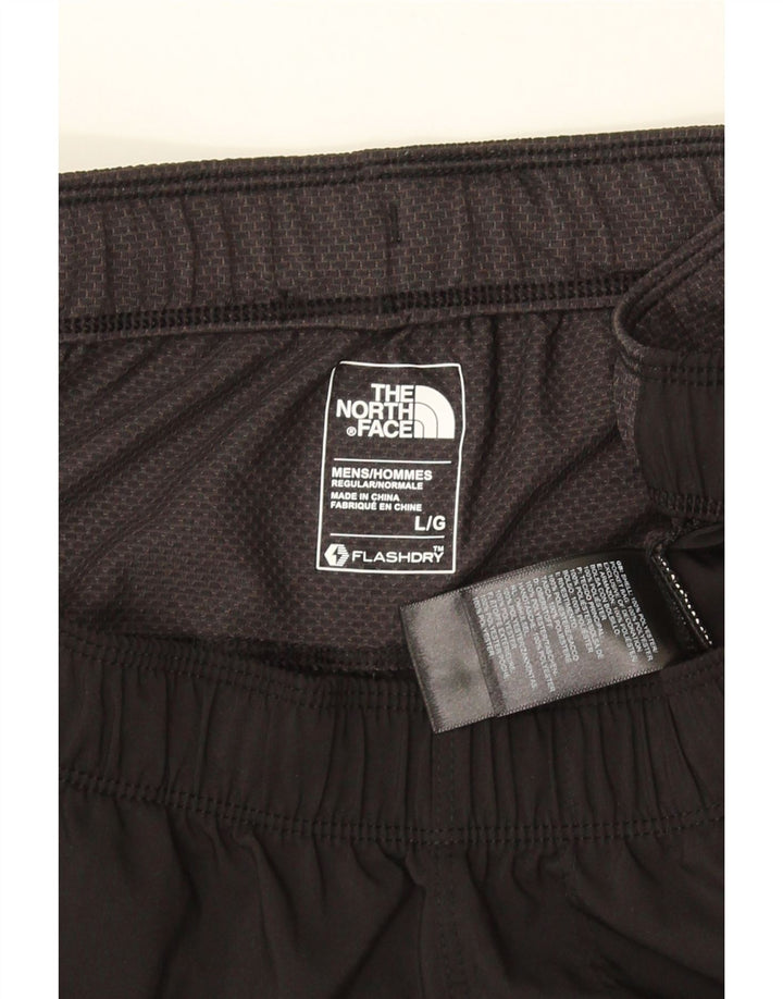 THE NORTH FACE Mens Sport Shorts Grande Poliéster Colourblock Preto