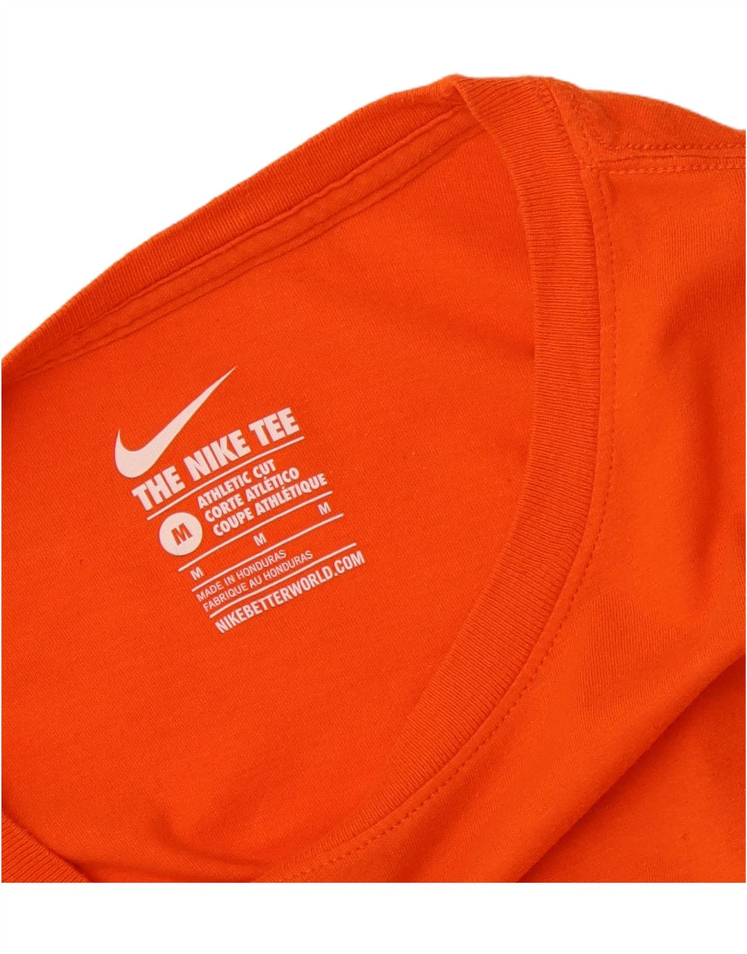 Top gráfico masculino NIKE Athletic Cut manga comprida laranja médio