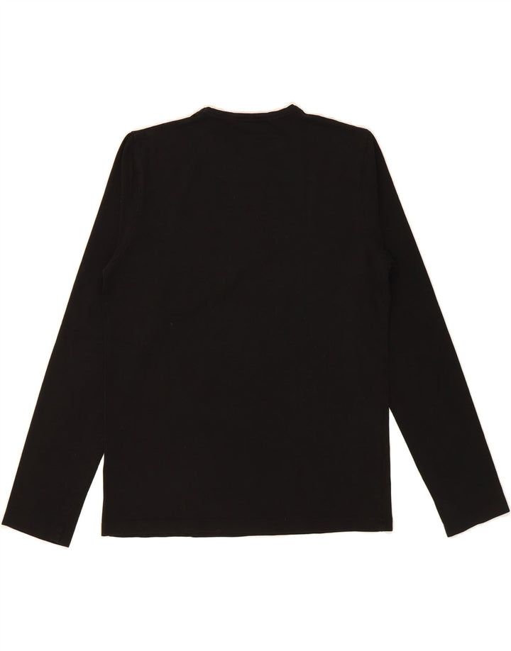 HUGO BOSS Mens Top Long Sleeve Medium Black Cotton Vintage Hugo Boss and Second-Hand Hugo Boss from Messina Hembry 