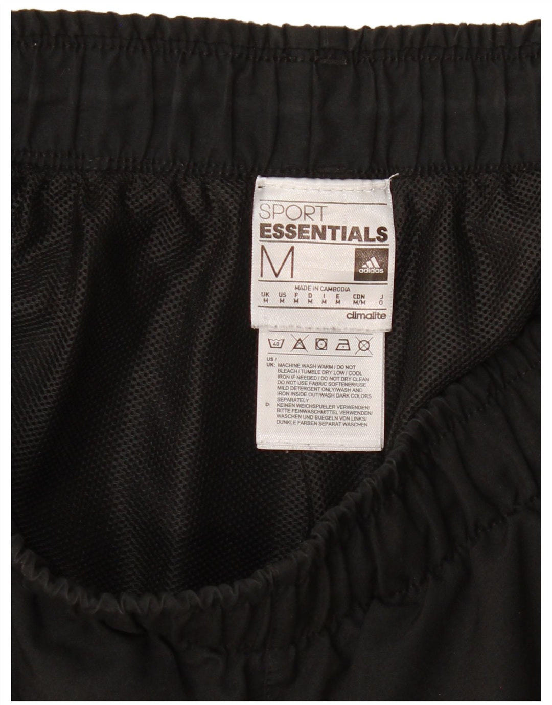 ADIDAS Mens Climalite Sport Shorts Médio Preto Poliéster