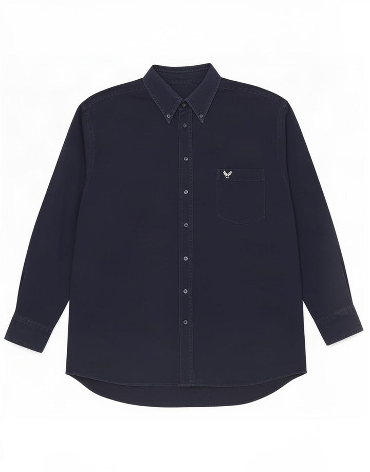 Camisa masculina Avirex 2XL algodão azul marinho