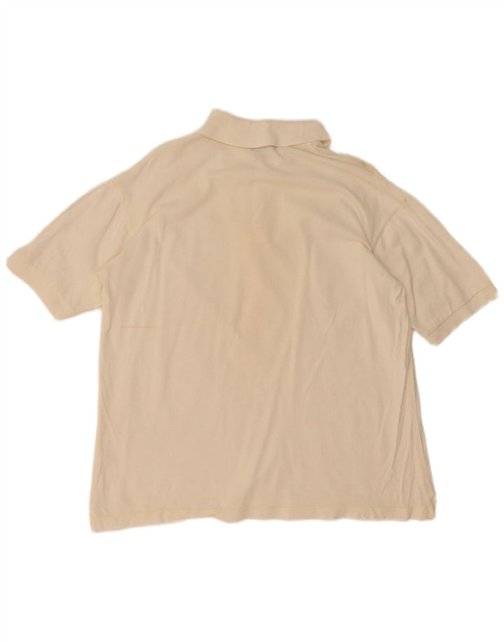Camisa polo masculina Asics pequena bege