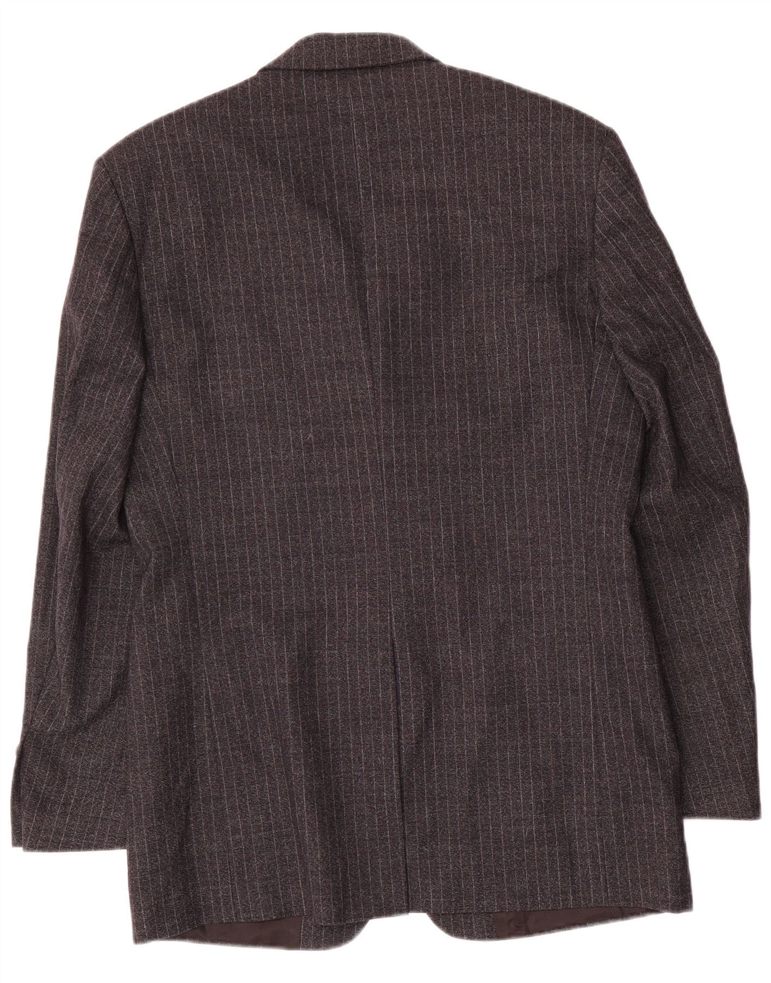 Terno masculino de 2 peças Gianfranco Ferre Reino Unido 38 médio W34 L33 listrado cinza