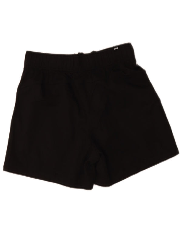 Puma Mens Graphic Sport Shorts Pequeno Poliéster Preto