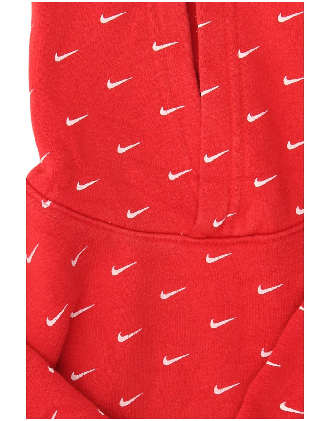 Jumper com capuz Nike Boys 6-7 anos algodão vermelho