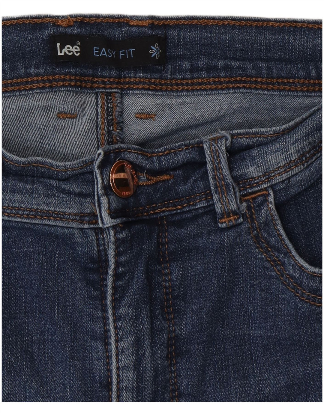 Lee Womens Capri Jeans US 10 Grande W30 L23 Azul Algodão