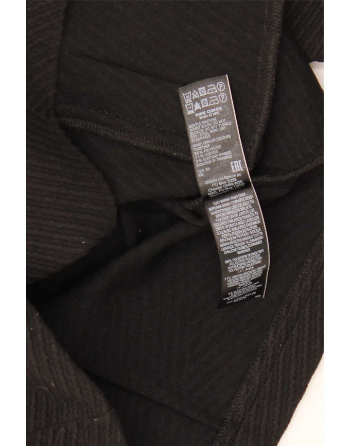 Jaqueta blazer feminina Marks & Spencer com zíper completo Reino Unido 14 médio preto