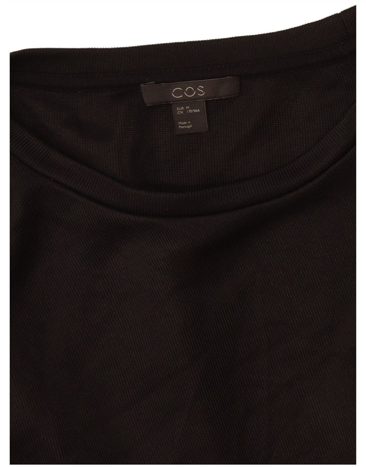 Camiseta feminina grande Cos UK 14 viscose preta média