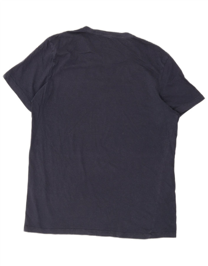 Camiseta masculina JACK & JONES grande algodão azul marinho