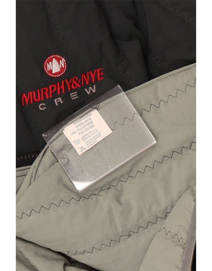 Jaqueta acolchoada masculina Murphy & Nye UK 40 poliéster cinza grande