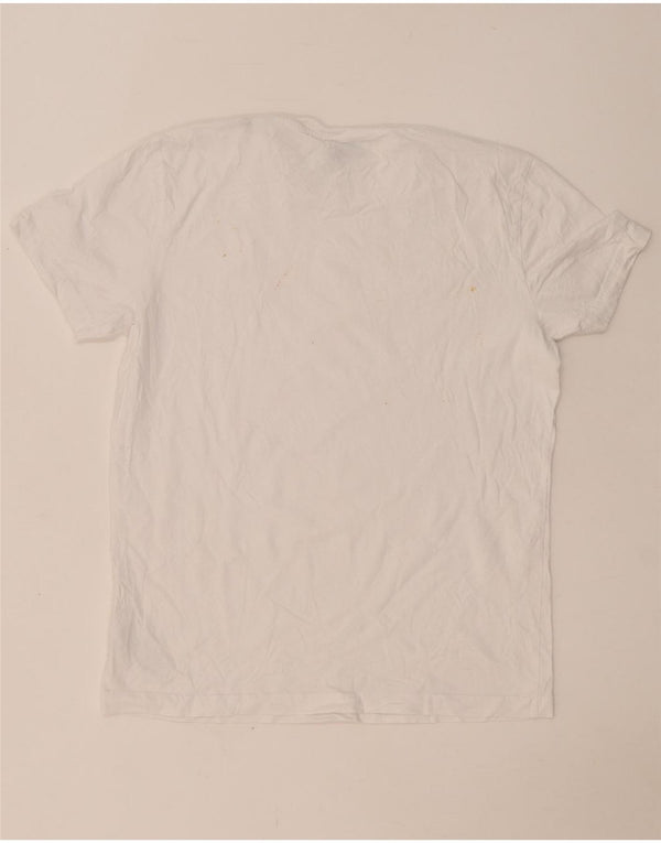 Camiseta masculina Diesel Top grande de algodão branco