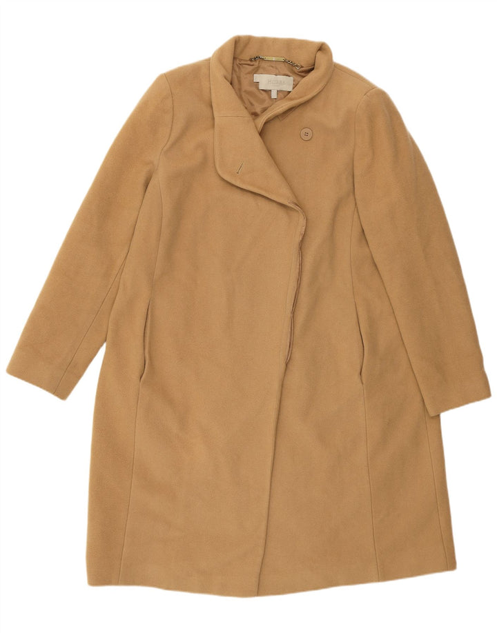 HOBBS Womens Overcoat UK 16 Large Beige Wool Vintage Hobbs and Second-Hand Hobbs from Messina Hembry 