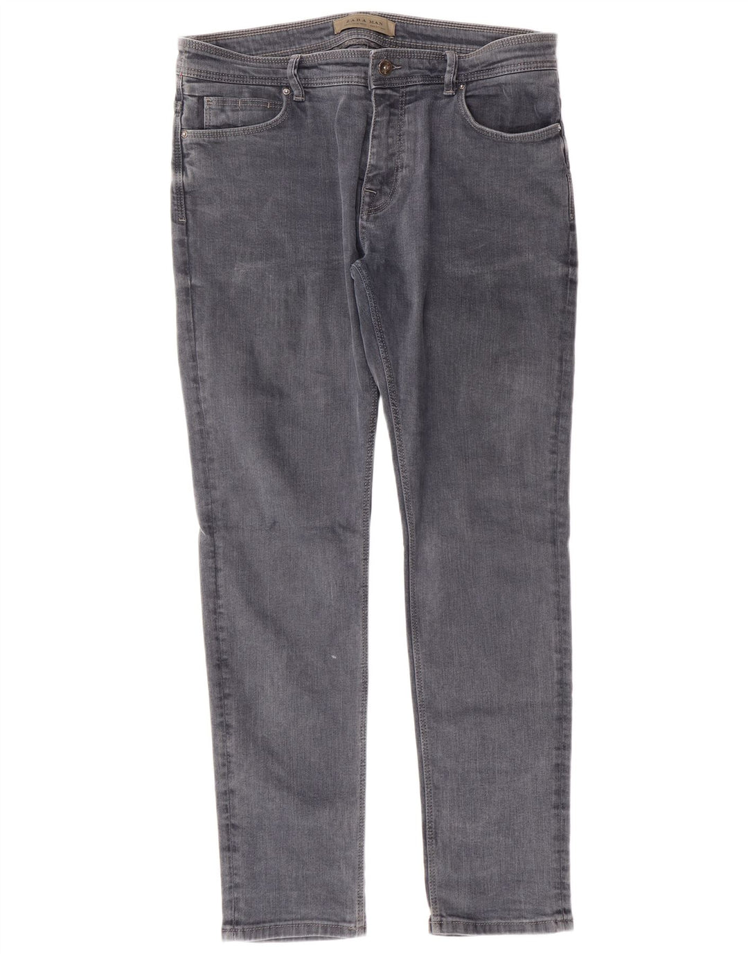 ZARA Mens Slim Jeans EU 44 Grande W34 L30 Azul Algodão