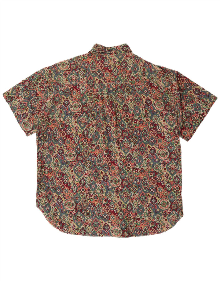 Camisa feminina Belfe manga curta oversized IT 44 médio floral multicolorido