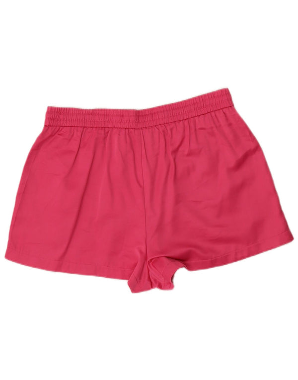 Shorts esportivos femininos Zara grandes W30 viscose rosa
