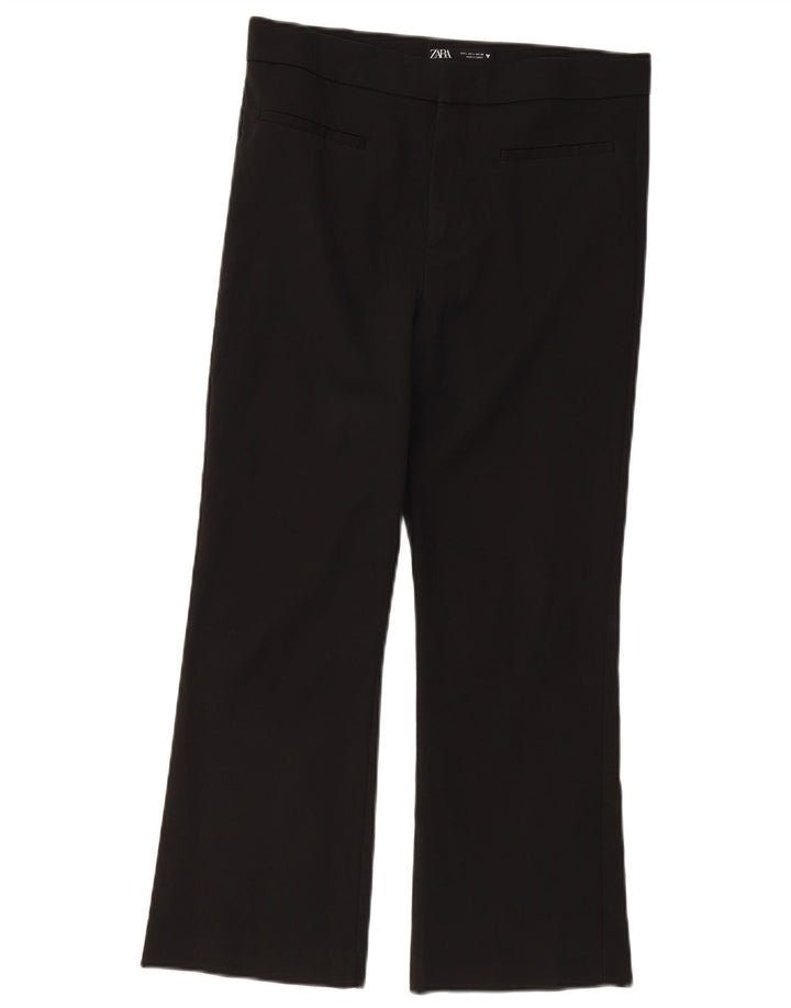 Zara Calça feminina casual bootcut grande W30 L26 preta
