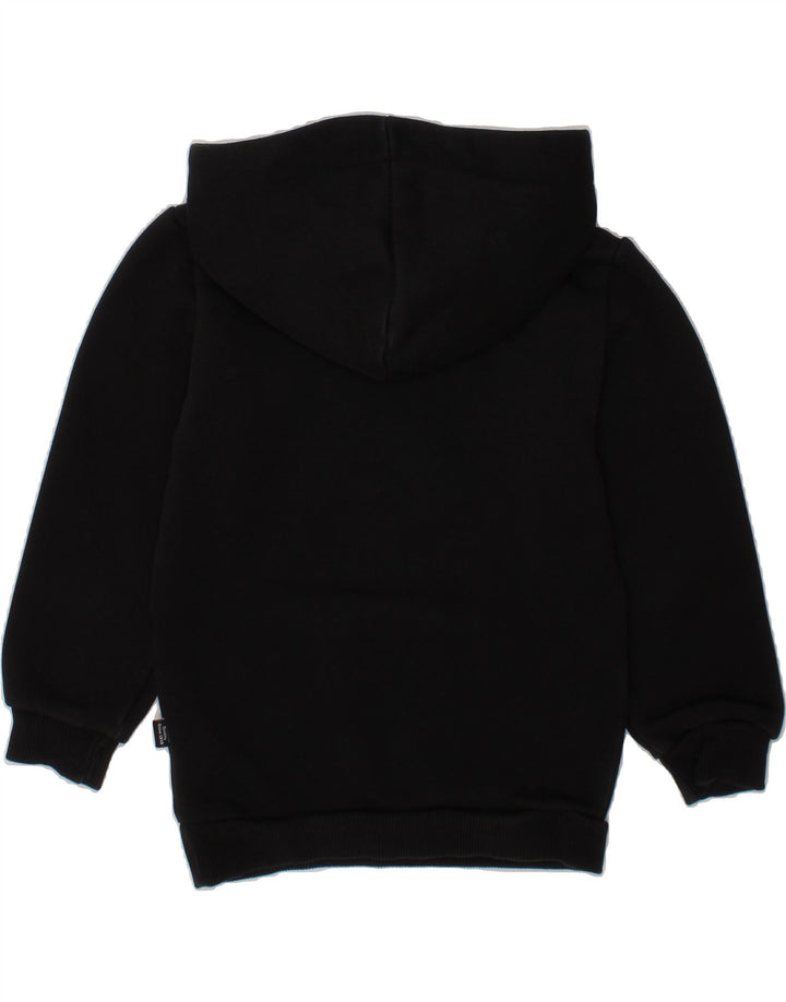 PUMA Boys Graphic Hoodie Jumper 3-4 Years Black Cotton Vintage Puma and Second-Hand Puma from Messina Hembry 