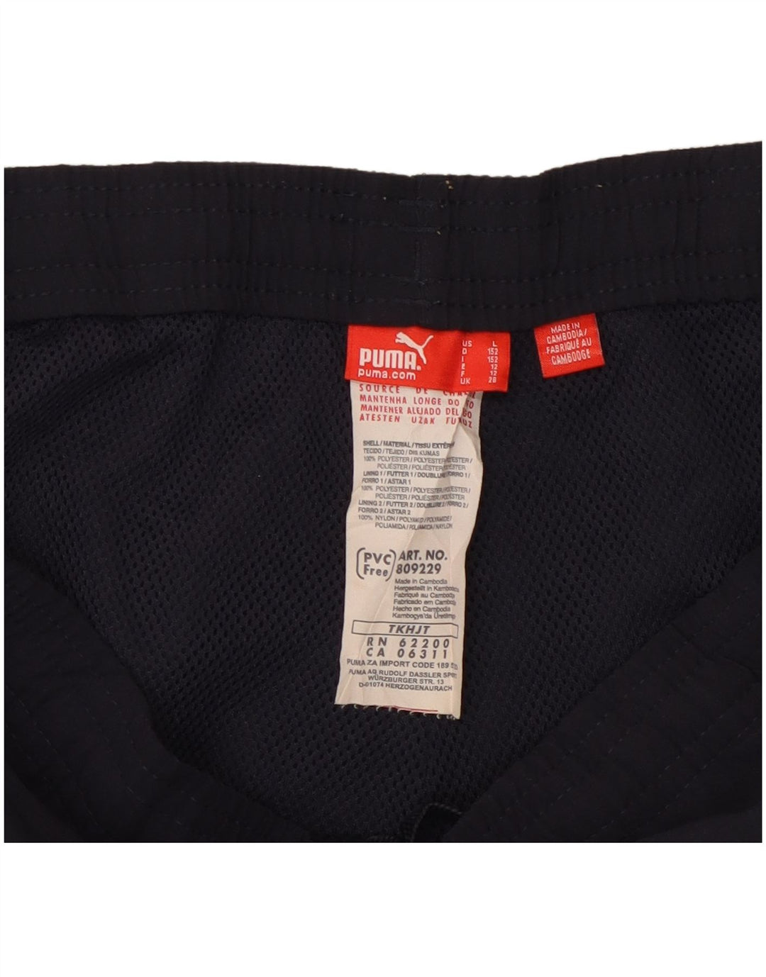 Calças de treino PUMA Boys Graphic 11-12 anos azul marinho poliéster