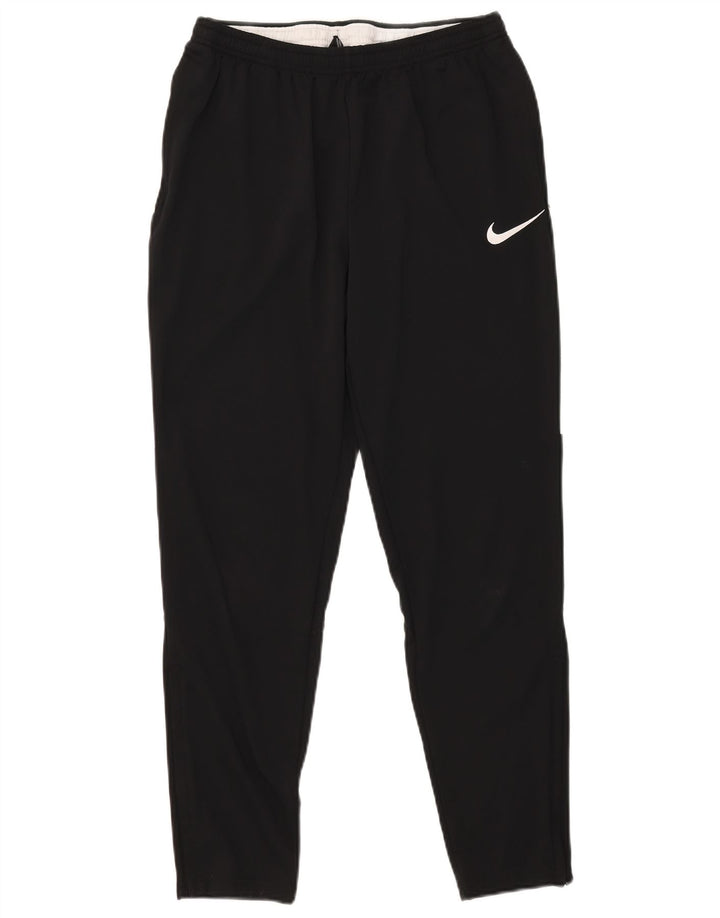 Calça de treino masculina Nike Dri Fit médio preto colorblock poliéster