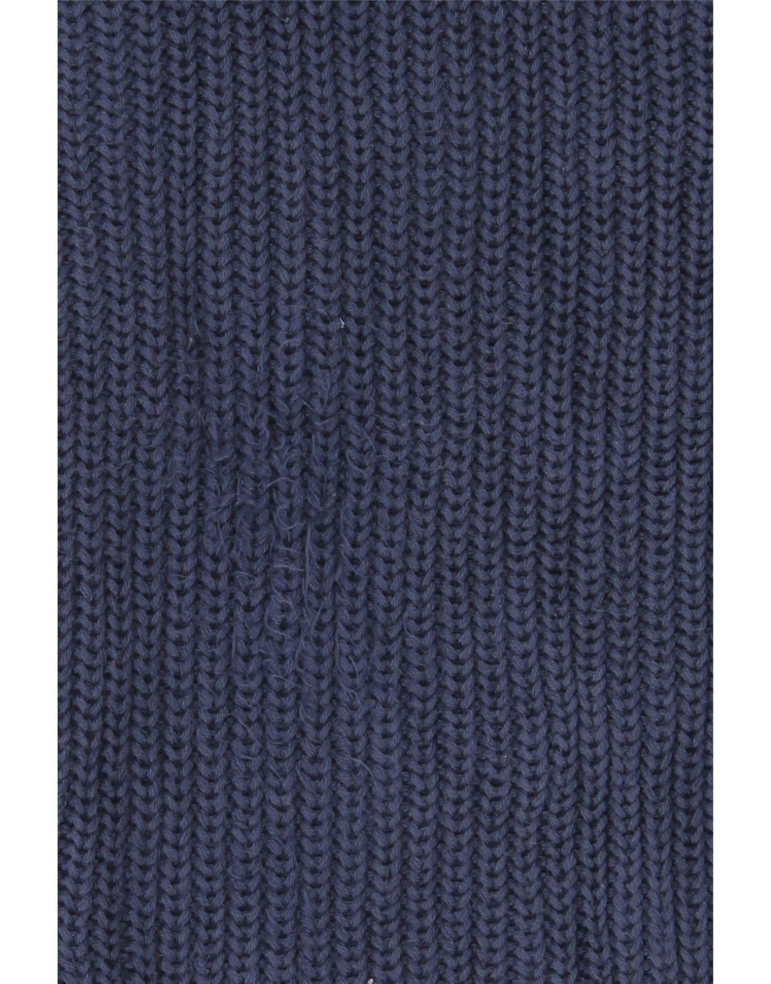 Suéter cardigã masculino com zíper completo L.L.Bean grande algodão azul marinho