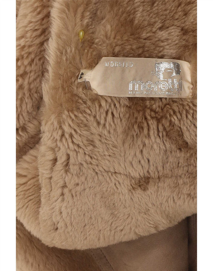 Casaco feminino vintage solto de corte IT 44 marrom médio clássico