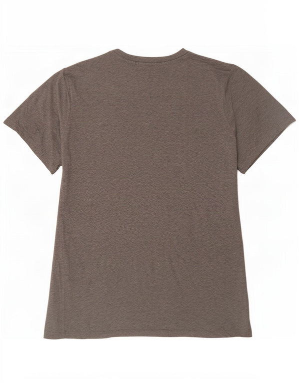 Camiseta gráfica masculina Levi's Top algodão manchado cinza médio