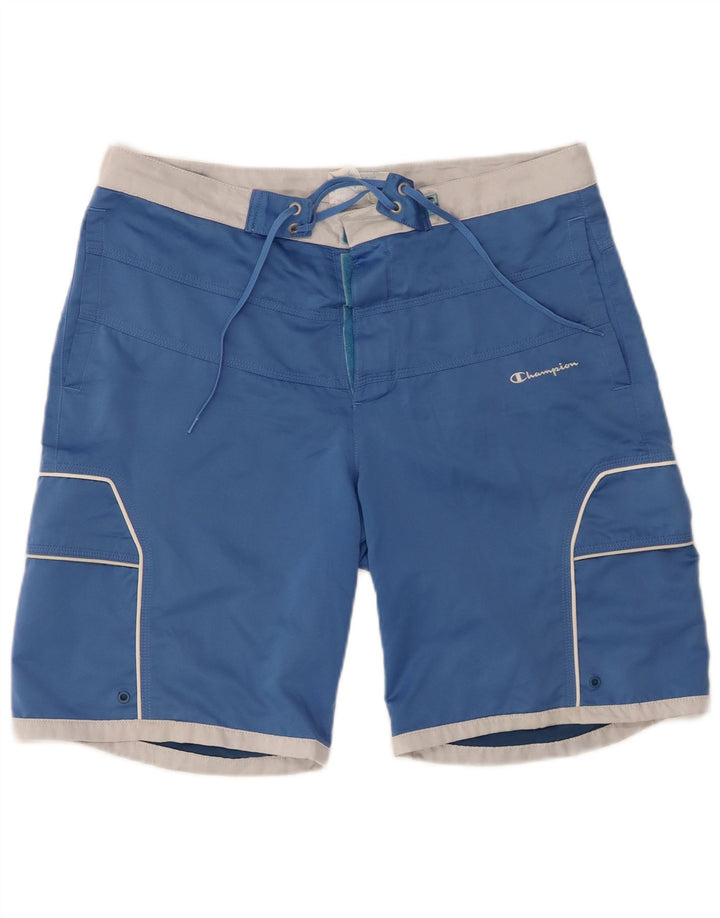Shorts de natação masculino CHAMPION grande poliéster azul