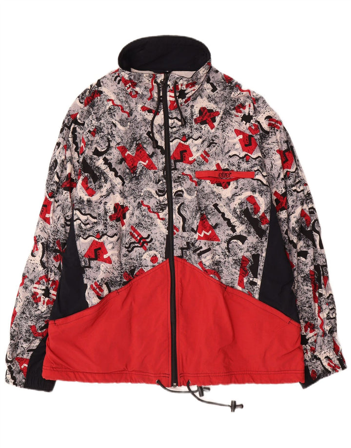 Jaqueta de chuva masculina Etirel com capuz UK 42 XL poliamida colorblock multicolorida
