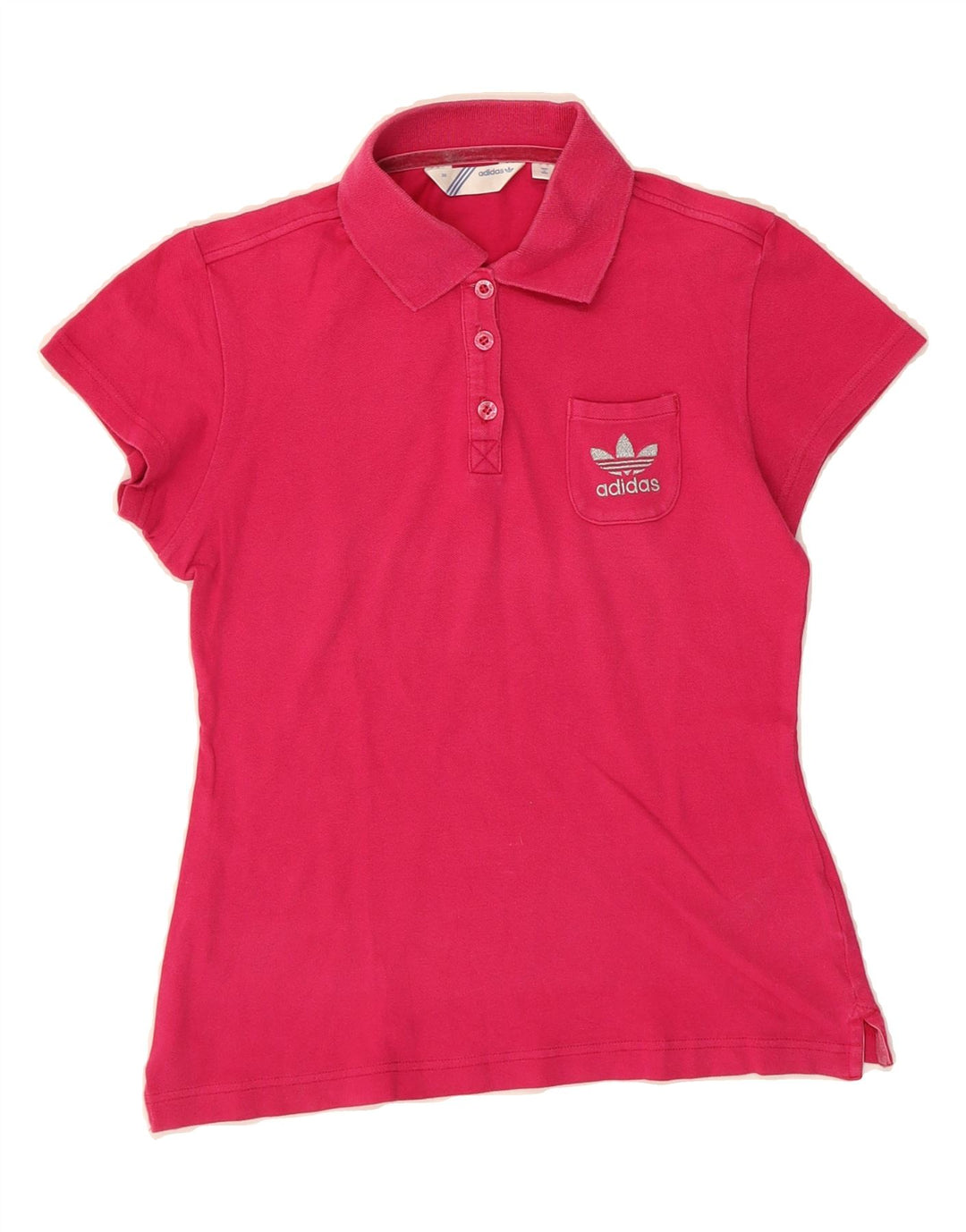 ADIDAS Womens Polo Shirt IT 36 XS Pink Cotton Vintage Adidas and Second-Hand Adidas from Messina Hembry 
