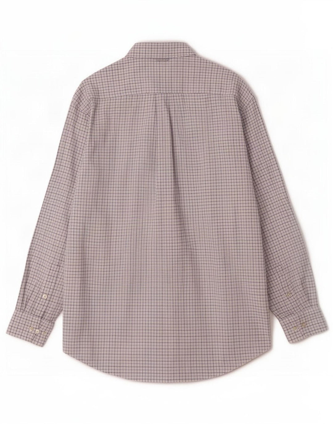 Camisa masculina Tommy Hilfiger grande algodão xadrez branco