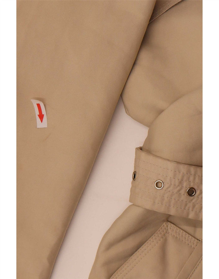 Zara Womens Trench Coat UK 10 Pequeno Bege