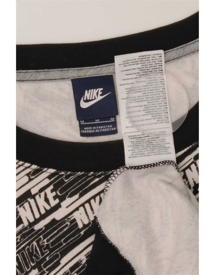 Moletom gráfico feminino Nike Jumper UK 14 médio preto algodão
