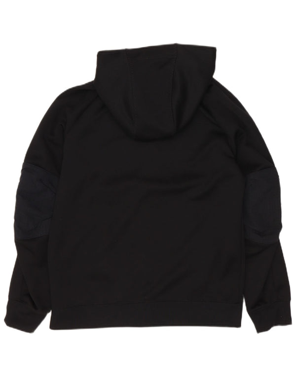 Suéter Nike Boys Zip com capuz 10-11 anos médio preto poliéster