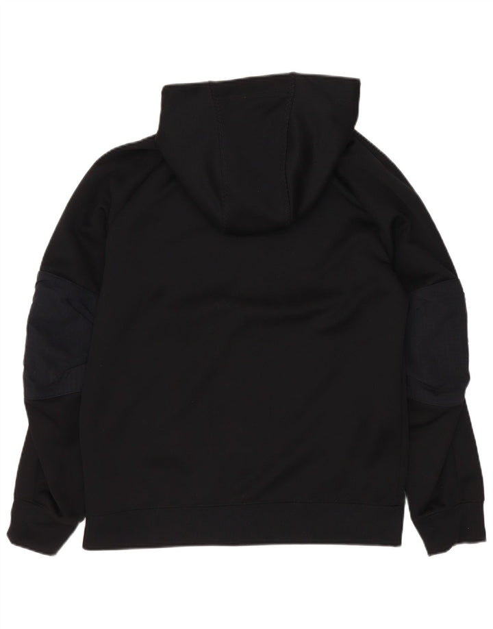 Suéter Nike Boys Zip com capuz 10-11 anos médio preto poliéster