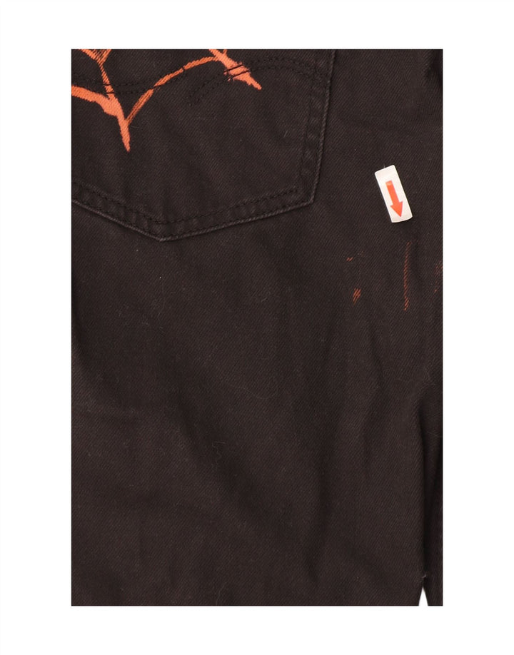 Jeans retos masculinos Jack & Jones W32 L32 algodão preto