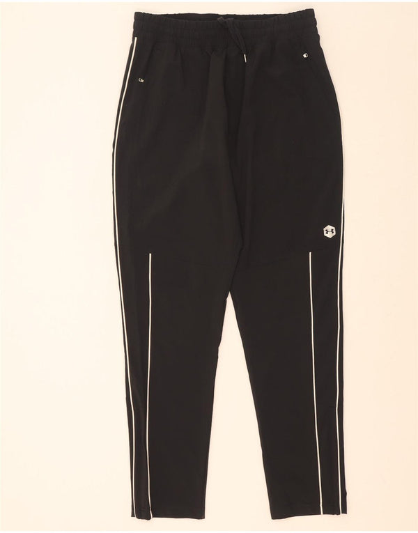 Calça de treino feminina Under Armour UK 14 grande preta geométrica